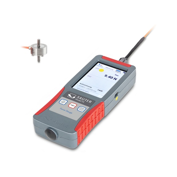 SAUTER force gauge set FS 2-500OY2 Measuring range 500 N Reading 0.1 N - Force gauge set FS OY2
