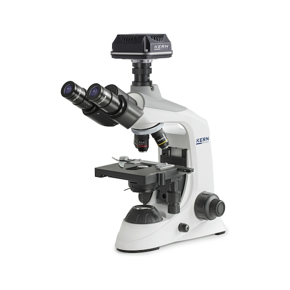 KERN digital microscope set OBE 124C825 Trinocular 4x/10x/40x 3W LED transmitted light - Digital microscope set OBE