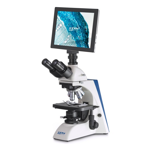 KERN digital microscope set OBN 132T241 4x/10x/20x/40x/100x screen 2048x1536 - Digital microscope set OBN