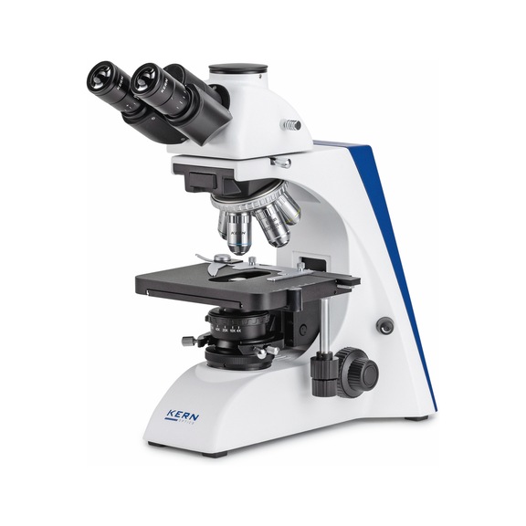 KERN transmitted light microscope OBN 135 Trinocular 4x/10x/20x/40x/100x 3W LED - Transmitted light microscope OBN