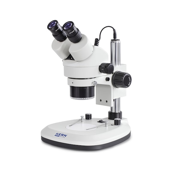 KERN stereo zoom microscope OZL 465 0.7x - 4.5x 3W LED (reflected light/transmitted light) - Stereomicroscopes OZL