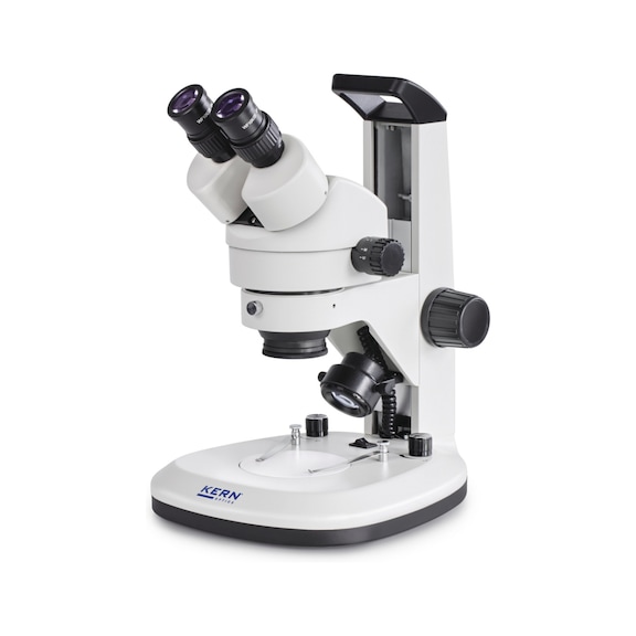 KERN stereo zoom microscope OZL 467 0.7x - 4.5x 3W LED (reflected light/transmitted light) - Stereomicroscopes OZL