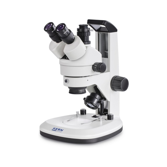 KERN stereo zoom microscope OZL 468 0.7x - 4.5x 3W LED (reflected light/transmitted light) - Stereomicroscopes OZL