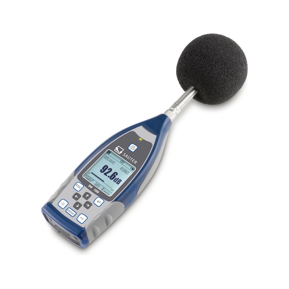 SAUTER Schallpegelmesser SW 2000 Messbereich 25 dB – 136 dB Ablesung 0,1 dB - Schallpegelmesser SW