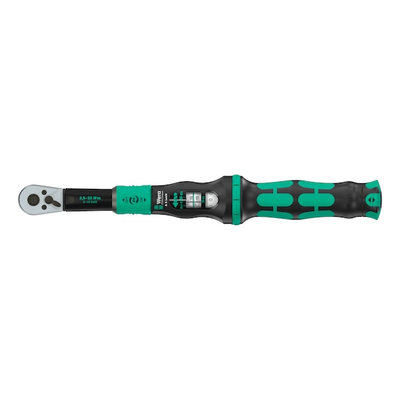 WERA Torque spanner Click-Torque Lock A 5 adjustable 2.5-25 Nm 05075690001 - Click-Torque Lock A5 torque wrench 