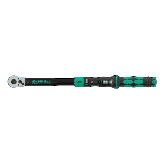 WERA Torque spanner Click-Torque Lock C 3 adjustable 40-200 Nm 05075692001 - Click-Torque Lock C3 torque wrench 