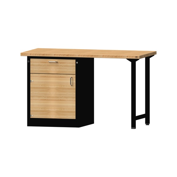 Combination workbench V/T-BL1500/2000 mm, model 801, BMP 40 mm, RAL 7016, 890x1500x700 - Combination workbench 1500 mm models 801 V - 808 VH