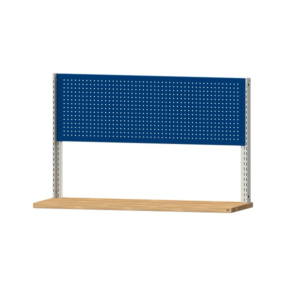 Grundaufbau Systemaufbau, Höhe 1200, RAL 7035/RAL 5010, AM 1941, 999.200.0065 - Werkbank (System-Arbeitsplatz, Werkstatt, Sonstiges)