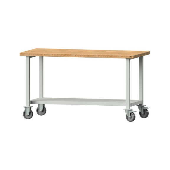 Work table, model 61, BMP 40 mm, RAL 7035, 840 x 1500 x 700 mm - Working table 1500 mm movable