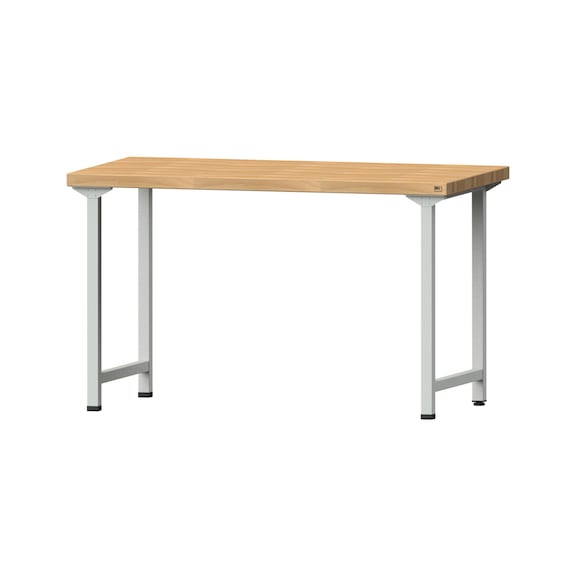 Work table, model 150, BMP 50 mm, RAL 7035, 900 x 1500 x 800 mm - Working table 1500 mm static