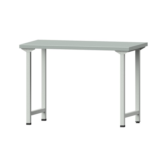 Work table, model 30, ZBP 40 mm, RAL 7035, 890 x 1270 x 700 mm - Working table 1270 mm static