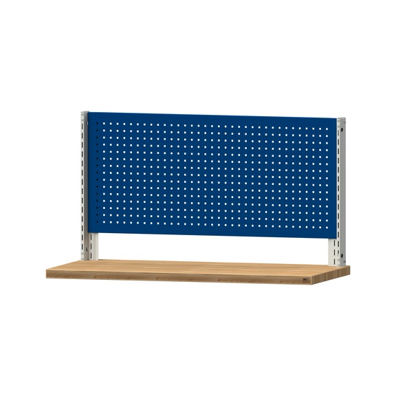 Grundaufbau Systemaufbau, Höhe 800, RAL 7035/RAL 5010, AM 1441, 999.200.0010 - Werkbank (System-Arbeitsplatz, Werkstatt, Sonstiges)