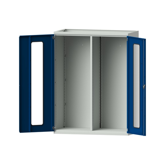 Heavy-duty cabinet T690 mm - H1950 mm, model 400, RAL 7035/RAL 5010, 620.014.0119 - Workshop cupboard