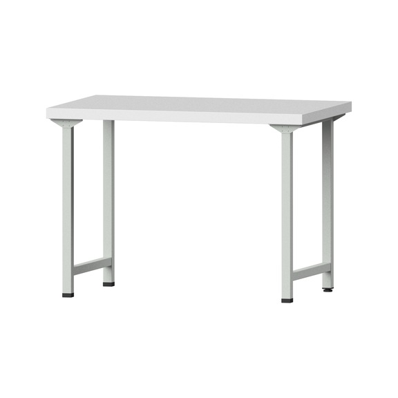 Work table, model 130, KSP 50 mm, RAL 7035, 900 x 1270 x 800 mm - Working table 1270 mm static