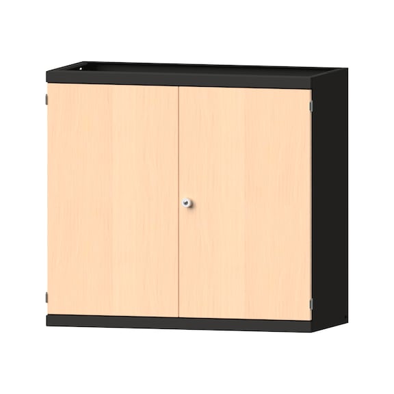 Schwerlastschrank T630mm - H1000mm, Modell 1000, RAL 7016/RAL 7016, 620.012.0037 - Werkstattschrank