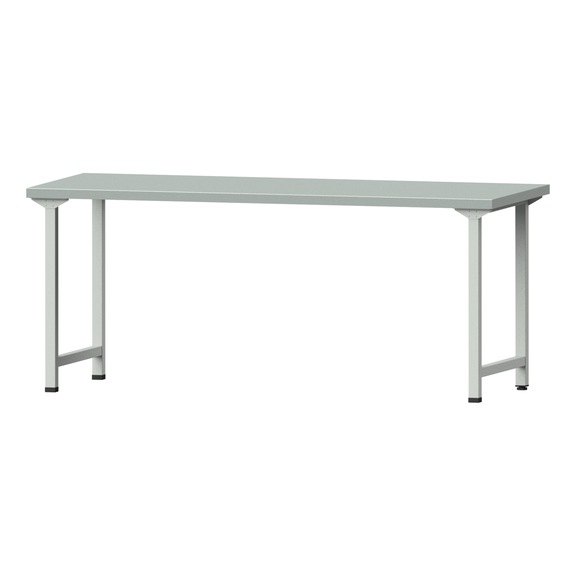Work table, model 170, ZBP 40 mm, RAL 7035, 840 x 2000 x 800 mm - Working table 2000 mm static