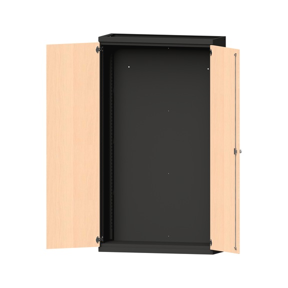 Heavy-duty cabinet T400 mm - H1950 mm, model 100, RAL 7016/RAL 7016, 620.009.0064 - Workshop cupboard