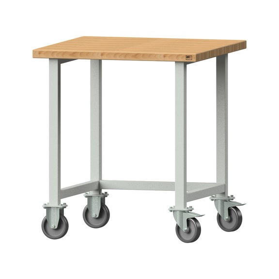 Work table, model 120, BMP 40 mm, RAL 7035, 890 x 800 x 800 mm - Working table 800 mm movable