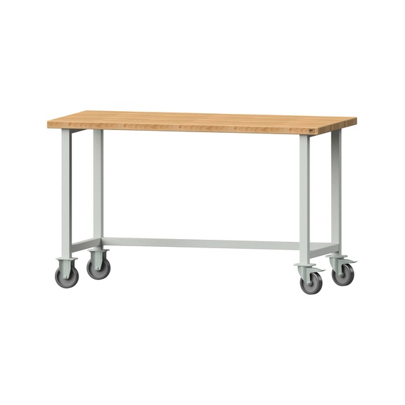 Work table, model 60, BMP 40 mm, RAL 7035, 890 x 1500 x 700 mm - Working table 1500 mm movable