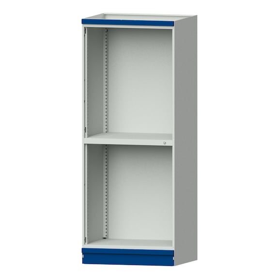 Base cabinet modular cabinet system, model 102, RAL 7035/5010, 999.170.0013 - Workshop cupboard