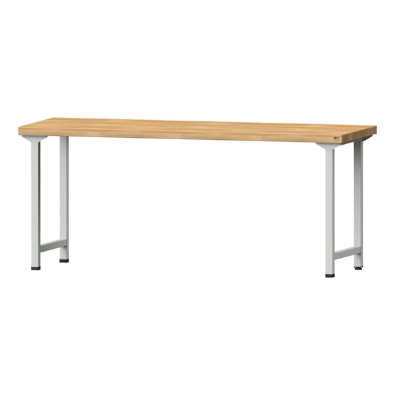 Work table, model 170, BMP 50 mm, RAL 7035, 850 x 2000 x 800 mm - Working table 2000 mm static
