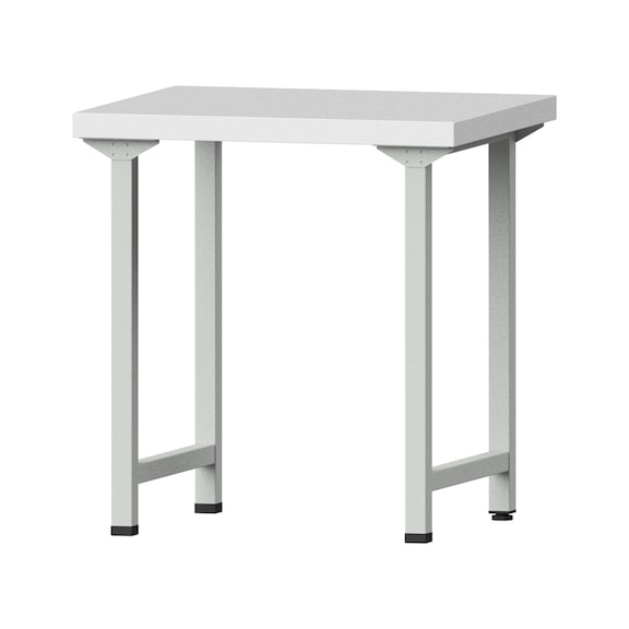 Work table, model 10, KSP 50 mm, RAL 7035, 850 x 800 x 700 mm - Working table 800 mm static