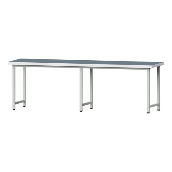 Work table, model 190, UBP 50 mm, RAL 7035, 900 x 2800 x 800 mm - Working table 2800 mm static