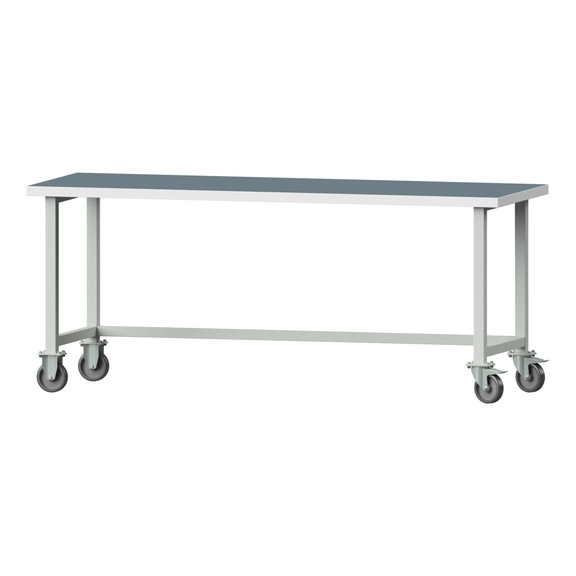 Work table, model 80, UBP 40 mm, RAL 7035, 840 x 2000 x 700 mm - Working table 2000 mm movable