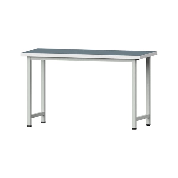 Work table, model 50, UBP 40 mm, RAL 7035, 890 x 1500 x 700 mm - Working table 1500 mm static