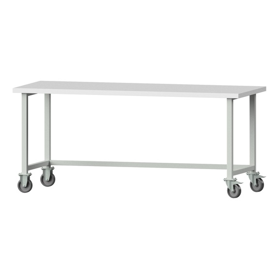 Work table, model 180, KSP 40 mm, RAL 7035, 890 x 2000 x 800 mm - Working table 2000 mm movable