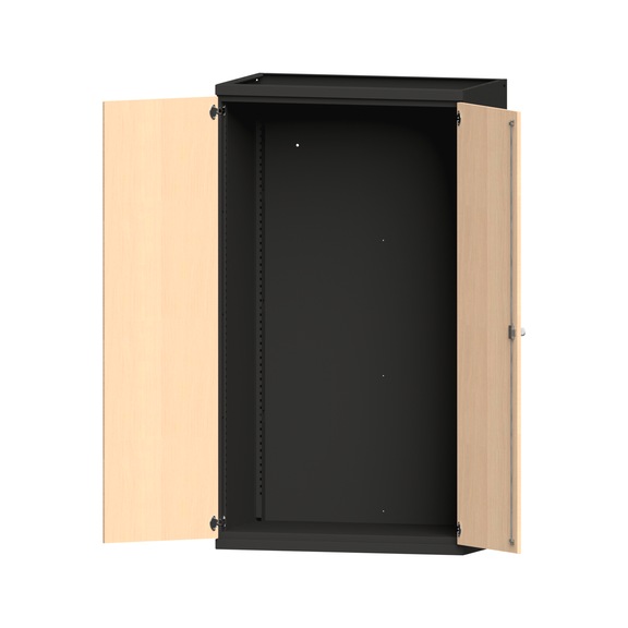 Schwerlastschrank T630mm - H1950mm, Modell 100, RAL 7016/RAL 7016, 620.011.0369 - Werkstattschrank