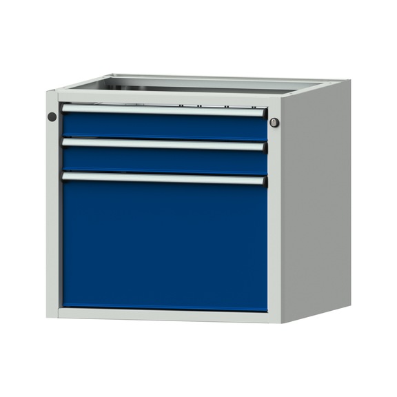 Base cabinet V/T - BL, model 1803, RAL 7035/RAL 5010 - Base cabinet for workbench (workshop)