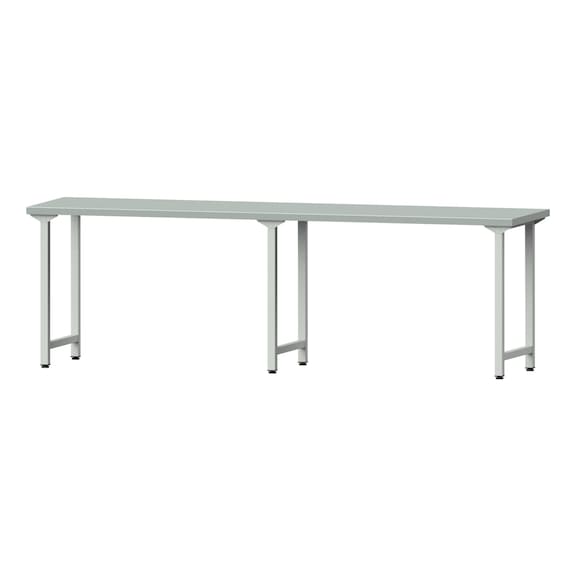 Work table, model 90, ZBP 40 mm, RAL 7035, 890 x 2800 x 700 mm - Working table 2800 mm static