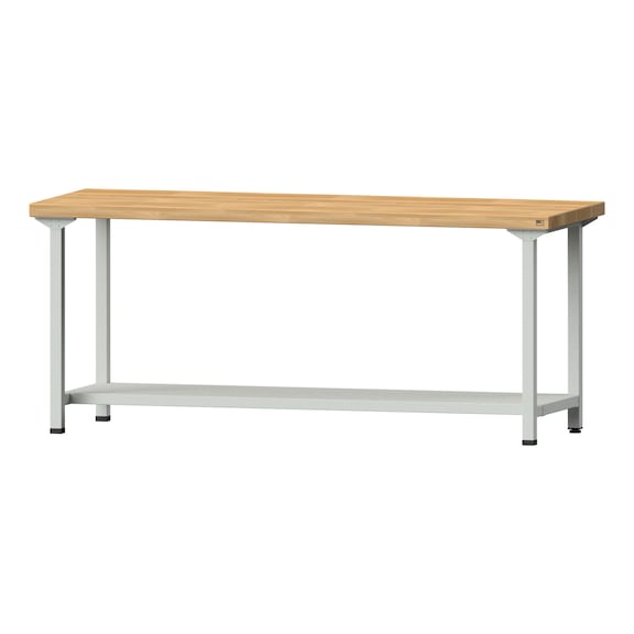 Work table, model 171, BMP 50 mm, RAL 7035, 850 x 2000 x 800 mm - Working table 2000 mm static