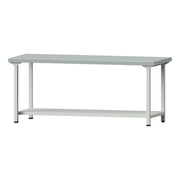 Work table, model 171, ZBP 50 mm, RAL 7035, 850 x 2000 x 800 mm - Working table 2000 mm static