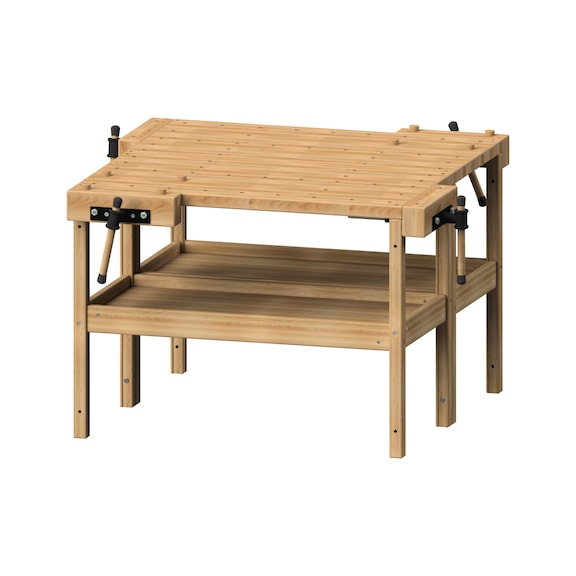 Children's group workbench 2 x model 33 including coupling fitting - Joiner's bench