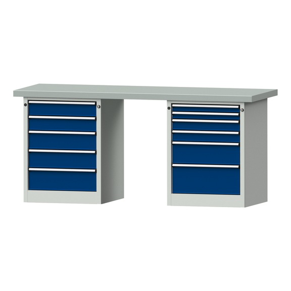 Combination workbench V/T-BL2000mm-2 blocks Model 841 ZBP 50 mm 7035/5010 900x2000x700 - Combination workbench 2000 mm models 821 VH - 850 VH