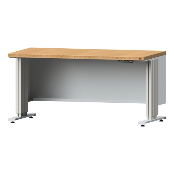 LIFT work table, model 150, BMP 40 mm, RAL 7035, 740 x 1500 x 800 mm - Working table LIFT