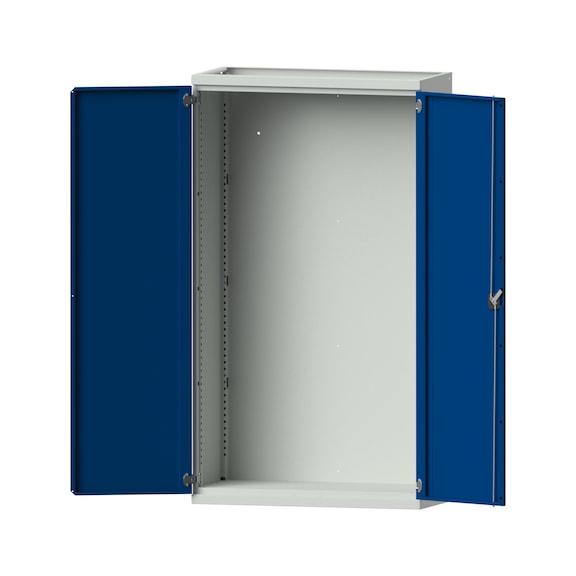 Schwerlastschrank T500mm - H1950mm, Modell 100, RAL 7035/RAL 5010, 620.007.0001 - Werkstattschrank