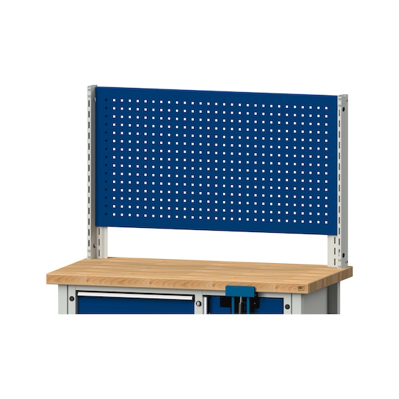 Grundaufbau Systemaufbau, Höhe 800, RAL 7035/RAL 5010, AM 1211, 999.200.0001 - Werkbank (System-Arbeitsplatz, Werkstatt, Sonstiges)