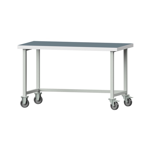 Work table, model 160, UBP 50 mm, RAL 7035, 900 x 1500 x 800 mm - Working table 1500 mm movable