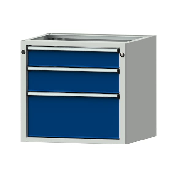 Base cabinet V/T - BL, model 1812, RAL 7035/RAL 5010 - Base cabinet for workbench (workshop)