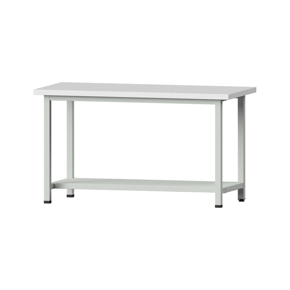 Work table, model 51, KSP 40 mm, RAL 7035, 840 x 1500 x 700 mm - Working table 1500 mm static