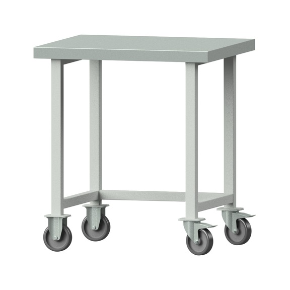 Work table, model 20, ZBP 50 mm, RAL 7035, 900 x 800 x 700 mm - Working table 800 mm movable