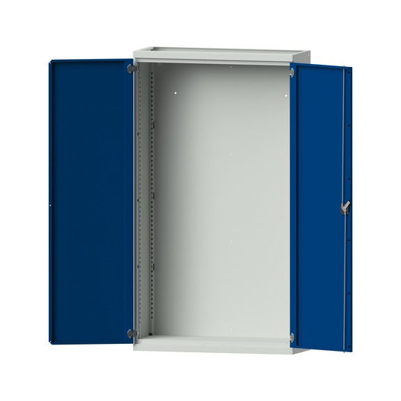 Heavy-duty cabinet T400mm - H1950mm, model 100, RAL 7035/RAL 5010, 620.009.0016 - Workshop cupboard