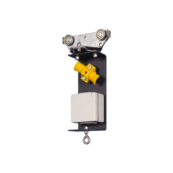 Gerätewagen in Einfachausführung, Elektro-Anschluss: 1 x 230 V - Balancer Federzug Gerätewagen