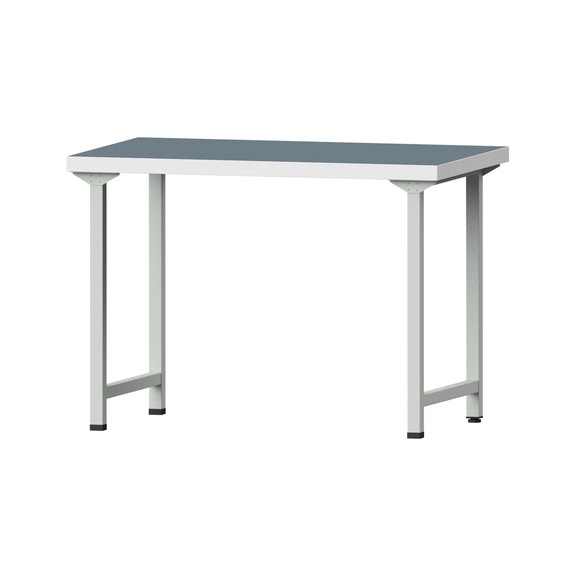 Work table, model 130, UBP 50 mm, RAL 7035, 900 x 1270 x 800 mm - Working table 1270 mm static