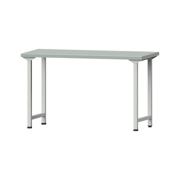 Work table, model 50, ZBP 40 mm, RAL 7035, 890 x 1500 x 700 mm - Working table 1500 mm static