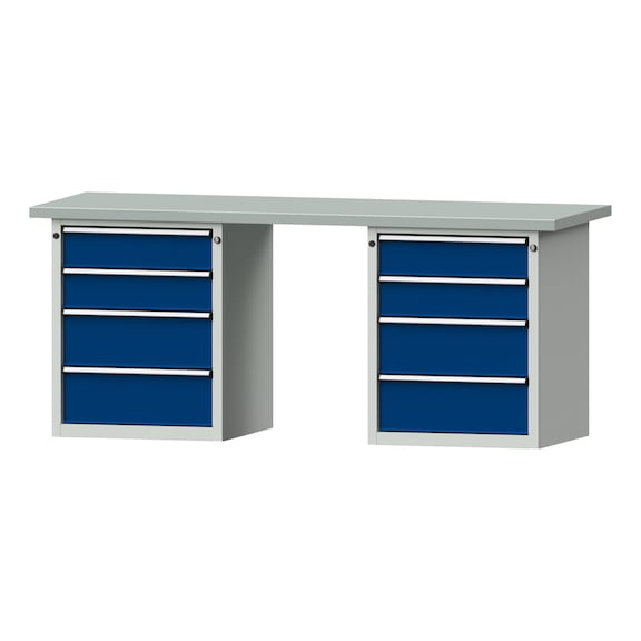 Combination workbench V/T-BL2000mm-2 blocks Model 840 ZBP 40 mm 7035/5010 840x2000x700 - Combination workbench 2000 mm models 821 VH - 850 VH