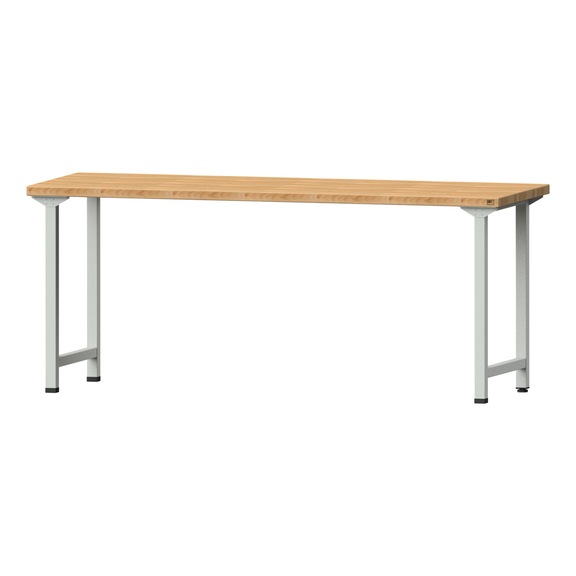 Work table, model 170, BMP 40 mm, RAL 7035, 840 x 2000 x 800 mm - Working table 2000 mm static